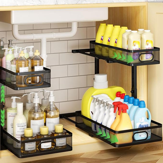 Under Sink Organizer 2-Pack, Laundry Room