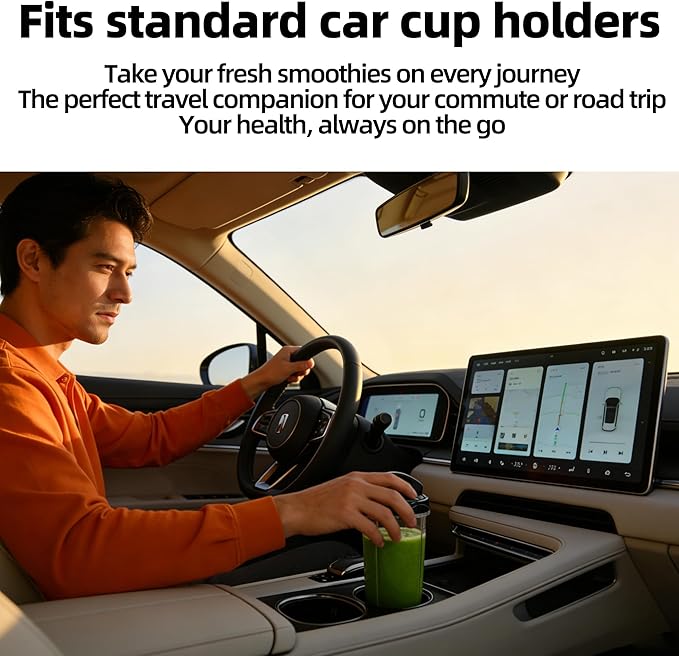 Personal Blender for Smoothies and Shakes, 2-in-1 Bullet Grinder with 24oz To-Go & 10oz Cup Portable Ice Crushing Mini, BPA-Free & Dishwasher Safe, Protein Shake Maker, Silver