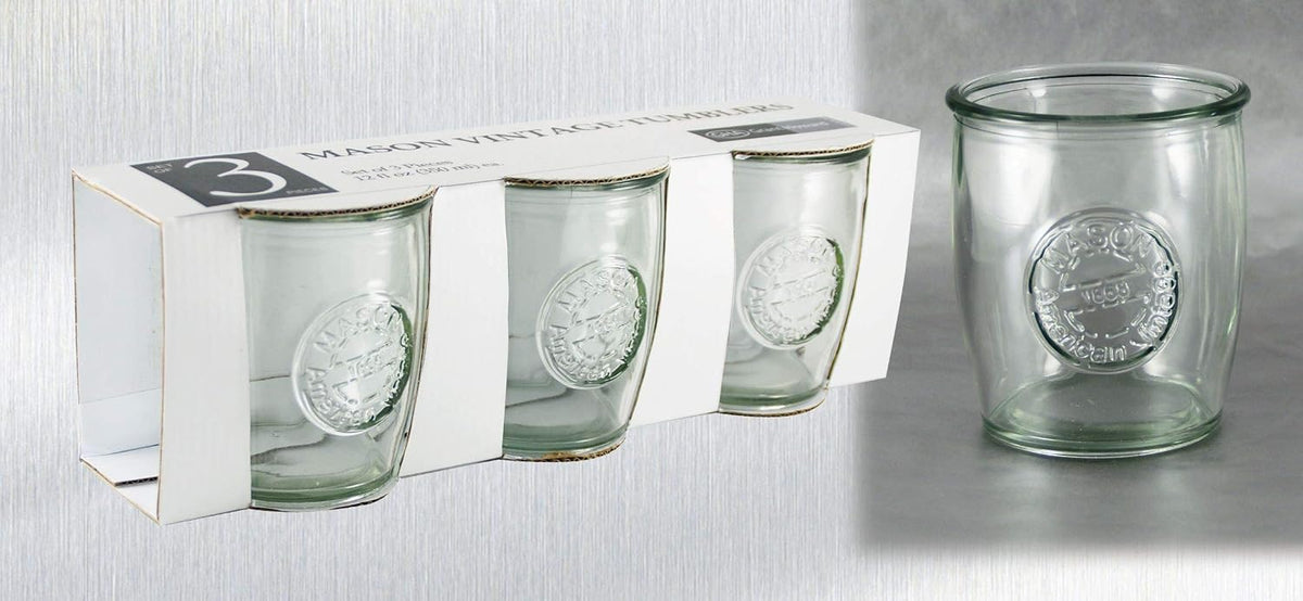 51083 Mason Vintage Tumblers, 12 oz., Set of 3