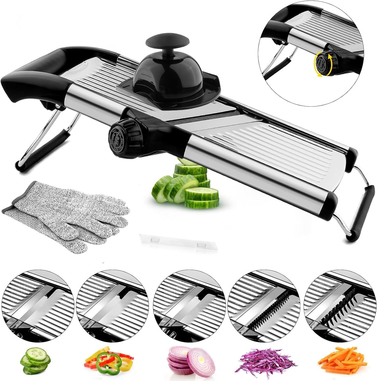 Mandoline Slicer for Kitchen, Vegetable Slicer