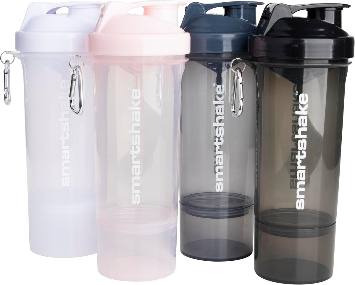 Protein Shaker Bottle Lite 4 Pack 400 ml/13.5 oz | Silent Mixing | Leak-Proof Shaker Bottle | Shaker Cups For Protein | Gym Shaker Bottle | Durable, BPA-Free, Dishwasher Safe Multicolor