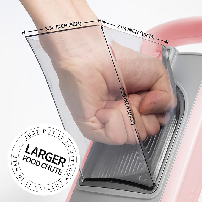 Jonscook Safe Mandoline Food Slicer for Kitchen - Vegetable Chopper With Adjustable Thickness, Multifunctional Veggie Chopper Vegetable Cutter Slicer Dicer For Onion Potato Tomato - Pink