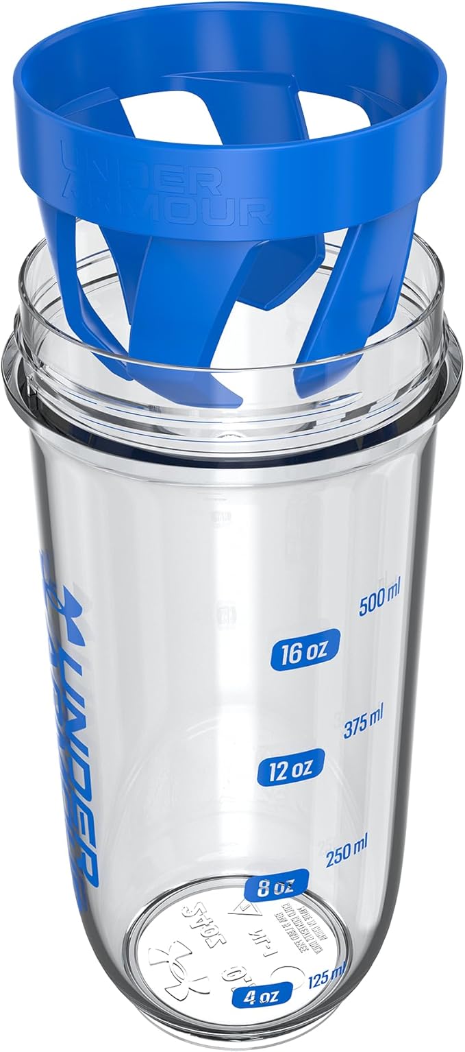 Under Armour UA 24oz Clarity Shaker Bottle Clear/Team Royal OSFA