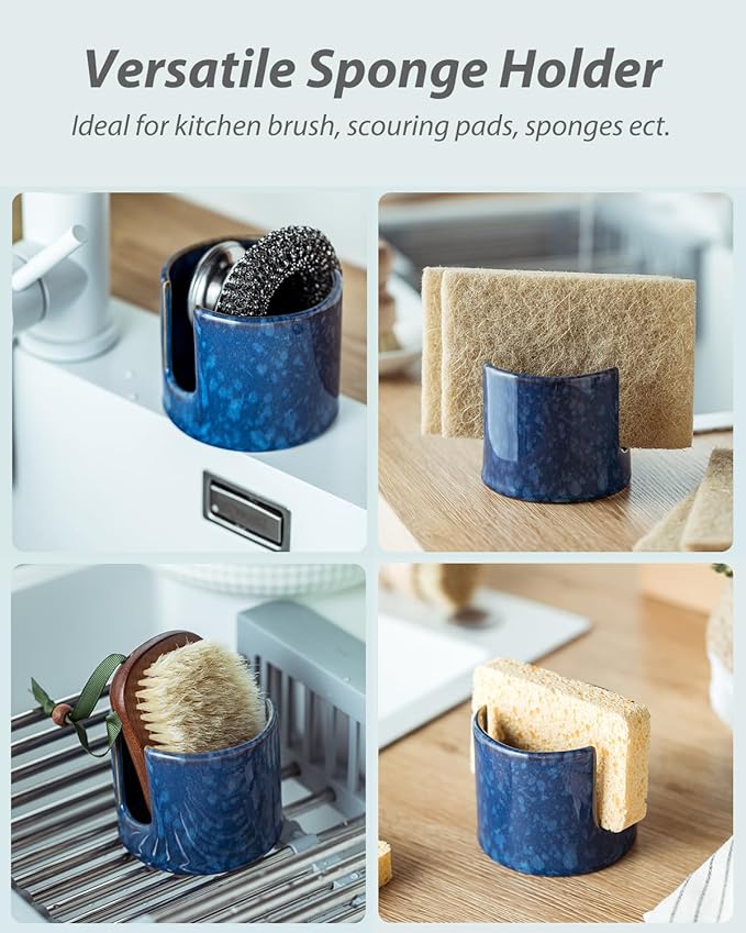 Zoeeker Kitchen Sponge Holder, Blue