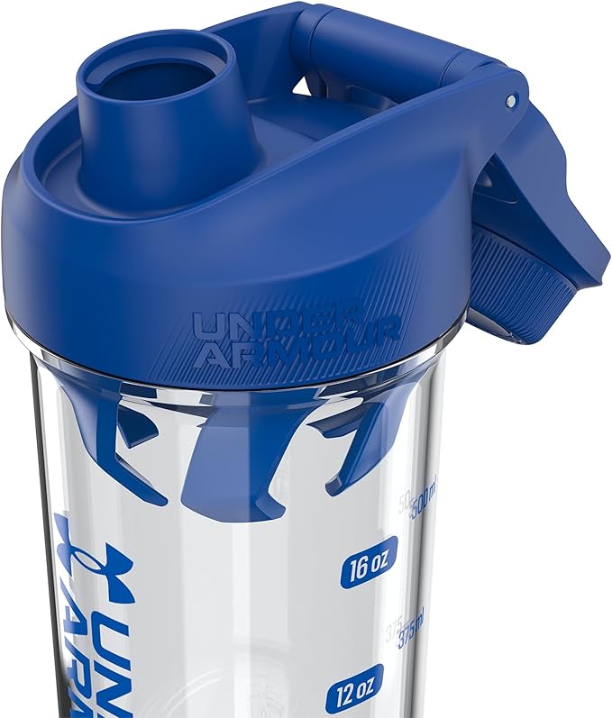 Under Armour UA 24oz Clarity Shaker Bottle Clear/Team Royal OSFA