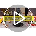 Electric Cheese Grater Rotary Slicer-One-Touch Control Vegetable Slicer, Nuts Grinder Cheese Shredder for Home Kitchen Use, 6 Replaceable Stainless Steel Blades(Black)