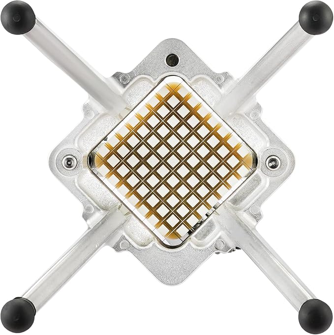 Vevor Commercial Vegetable Fruit Chopper 3/8″ Blade Heavy Duty Professional Food Dicer Kattex French Fry Cutter Onion Slicer Stainless Steel for Tomato Peppers Potato Mushroom, Sliver : Home & Kitchen