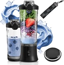 Portable Blender 20 Oz with USB-C Rechargeable Design,LED Light