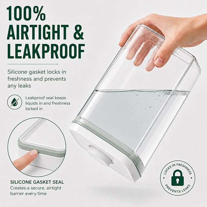 12 Pcs Pop Airtight Food Storage Containers with Lids Stackable Containers
