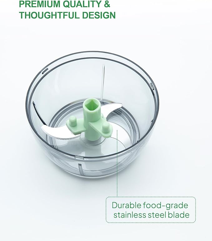Multifunctional Vegetable Chopper & Manual Food Processor - Kitchen Gadgets with Food Chopper Container for Onion, Garlic, Veggies, Fruits, Nuts, Herbs