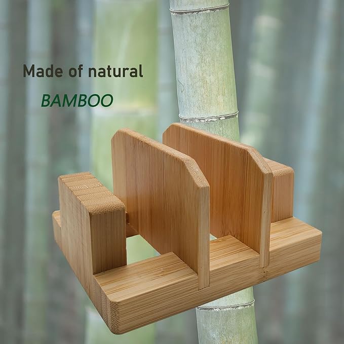 Bamboo Cutting Board Rack, Pot Lid Rack, Tabletop Knife Holder, Cake Mold, Baking Pan and Bakeware Organizer