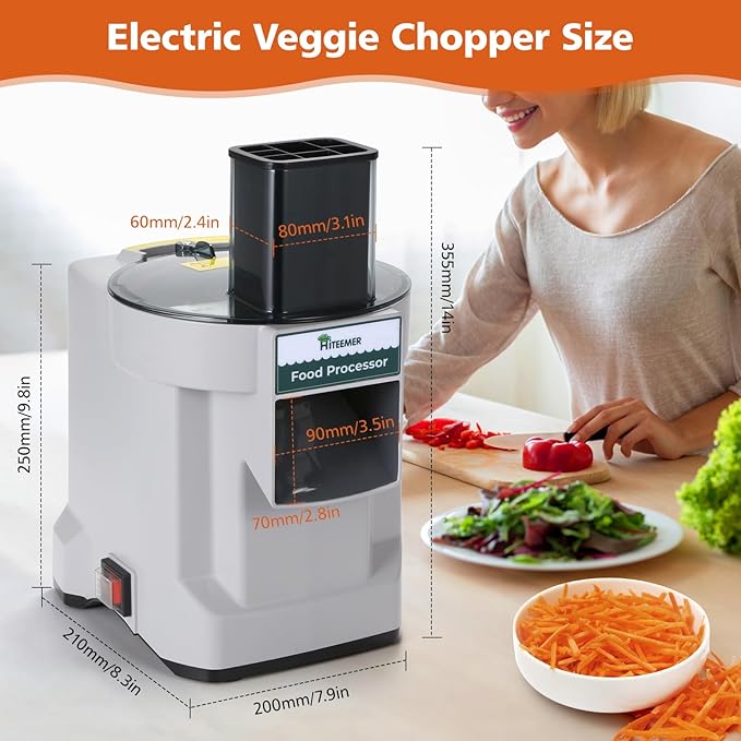 5 in 1 Electric Vegetable Chopper, Commercial Vegetable Dicer Food Processor Veggie Food Cutter Stainless Steel Automatic Shredded for Onion Potato Cabbage Fruit Slicer