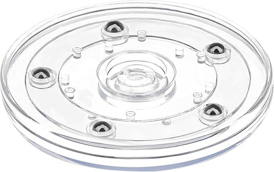 4 inch Small Lazy Susan,Lazy Susan Turntable for Cabinet,Clear Plastic Lazy Susan Organizer for Spice Rack Cake Makeup