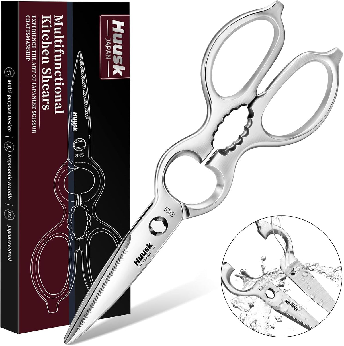 Kitchen Scissors All Purpose -Silver Kitchen Shears