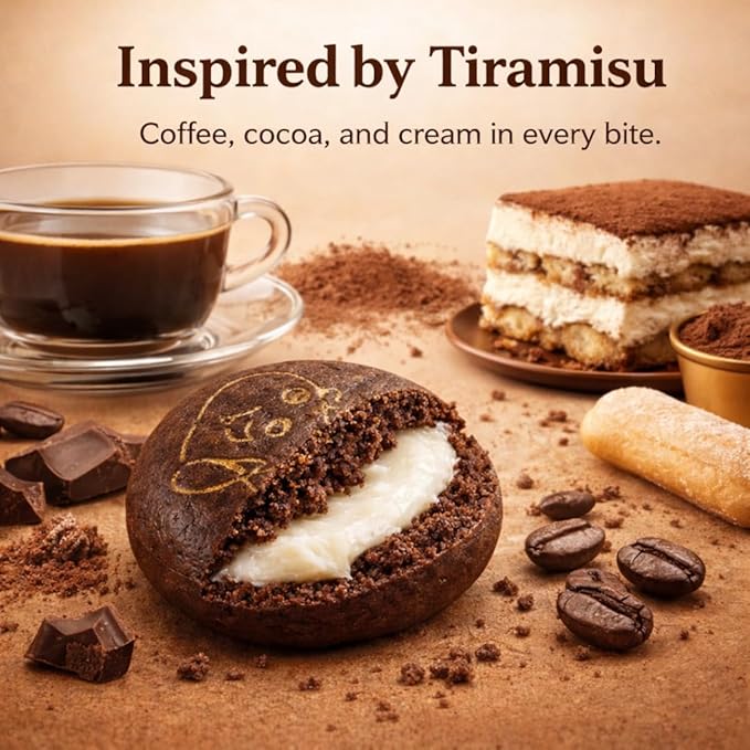 Zyluc Mini Black Crackers – Tiramisu Flavored Snack with Coffee Cocoa Blend – 35g Portable Pack – Light Crunch, Halal Certified, Made with Non-GMO Ingredients – Product of Indonesia – Pack of 5