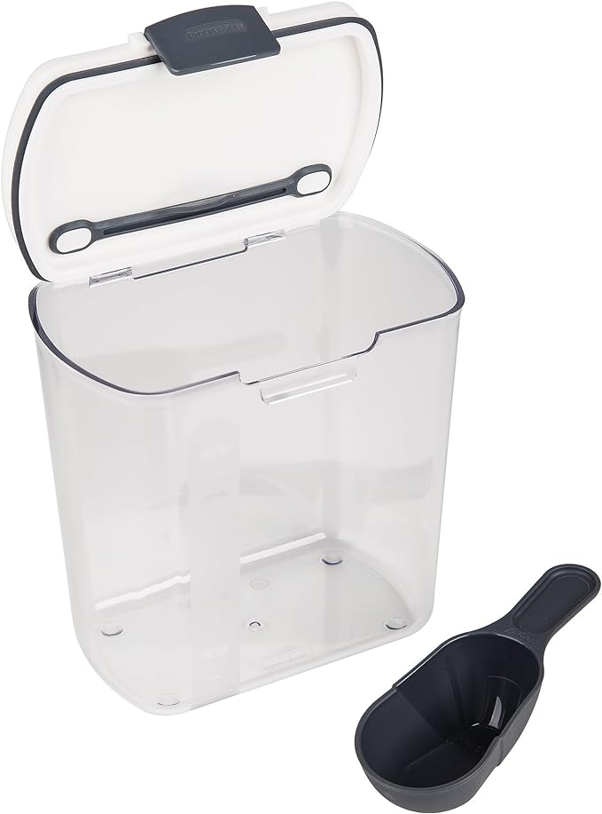 ProKeeper 2.5-Quart Grain Storage Container with Hinged Lid, Clear – BPA-Free, Airtight Seal, 5.5 x 7.65 x 7.25"