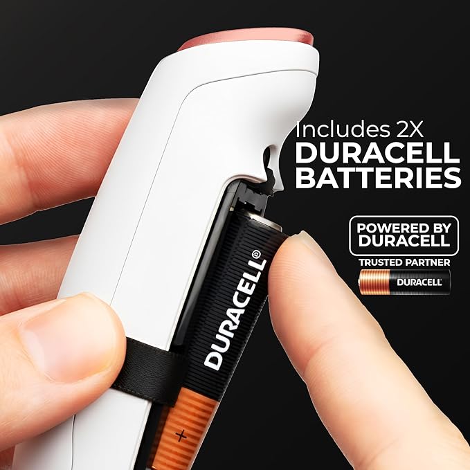 Zulay Kitchen Powerful Milk Frother Wand With Duracell Batteries - Ultra Fast Handheld Drink Mixer - Electric Whisk Foam Maker for Coffee, Lattes, Cappuccino & Matcha - Triple Whisk - Black