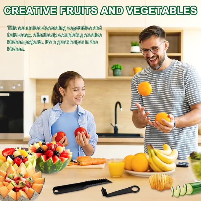 Kitchen Spiral Cutter and V-Shaped Tools, Potato Spiral Cutter Vegetable Spiralizer, Manual Screw Peelers Multifunctional Vegetable Slicer Cutters for Fruit Cucumber Potato Carrot