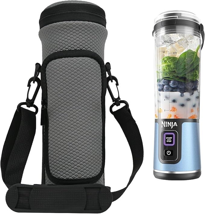 Portable Blender Storage Bag Sleeve for Nj Blast Portable Blender with Shoulder Strap and Accessory Pocket compatible with BC151NV/BC151BK/BC51NV/BC151CR/BC151EM 18oz Blast Blender