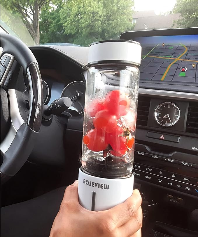 Portable Smoothie blender Glass bottle Mini USB rechargeable 2 battery Handheld Shakes blend Cup USB juicer Cordless Personal smoothies maker mixer