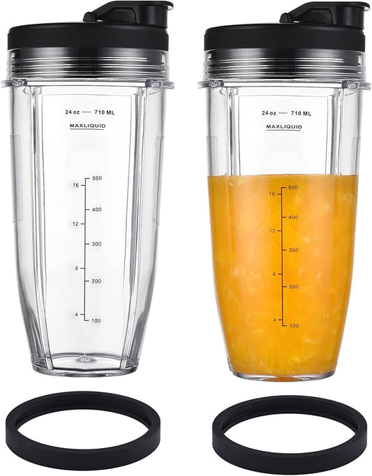 Replacement 24oz Cups for Nutri Ninja Blenders