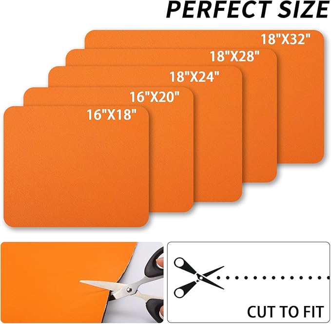 HotLive Dish Drying Mat for Kitchen Counter, Heat Resistant Drainer Mats with Non-slip Rubber Backed, Hide Stain Kitchen Super Absorbent Draining Mat, Easy to Clean Dish Rack Pad, Orange 18"x28"