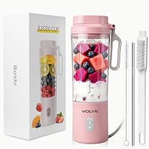 Mini Electric Blender Smoothie Maker with Straw & Cleaning Brush