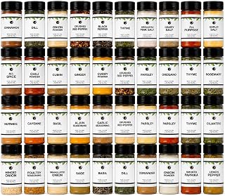Complete Spices & Seasonings Set | 40 count | Ultimate Pantry Kit