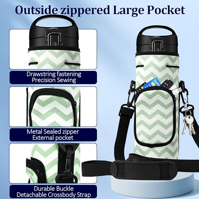 Portable Blender Carrying Case Bag for Magic Bullet Portable Blender (MBPB50100 MBPB50100W MBPB50100FP MBPB50100AK), Storage Bag for blender with Shoulder Strap and Pocket (White Green)