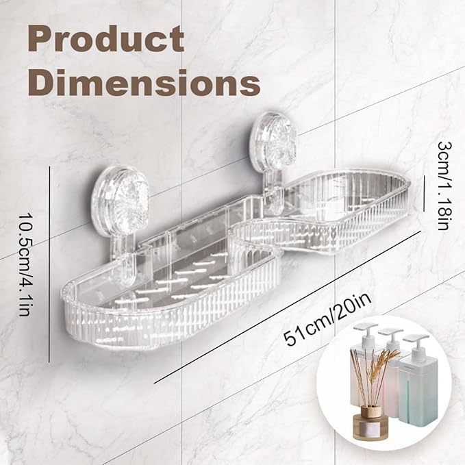 Universal Removable Faucet Storage Rack,Removable Faucet Storage Rack Installs,Bathroom Sink Shelf Over, No Drilling Required, Residual Water Automatically Drains Away (White)