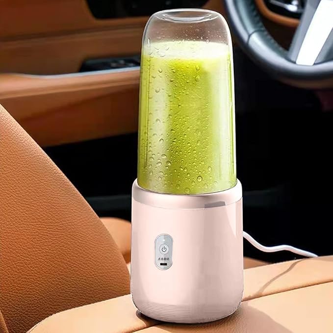Portable Blender for Shakes & Smoothies, Juicer with 4 Blades, Cordless, 11oz, USB, Hand Blender for Sports, Travel & Outdoors