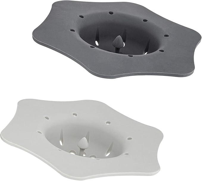 COOK WITH COLOR Kitchen Sink Strainer, Silicone, Flexible Sink Strainer, Sink Drain Strainer, Charcoal/Gray