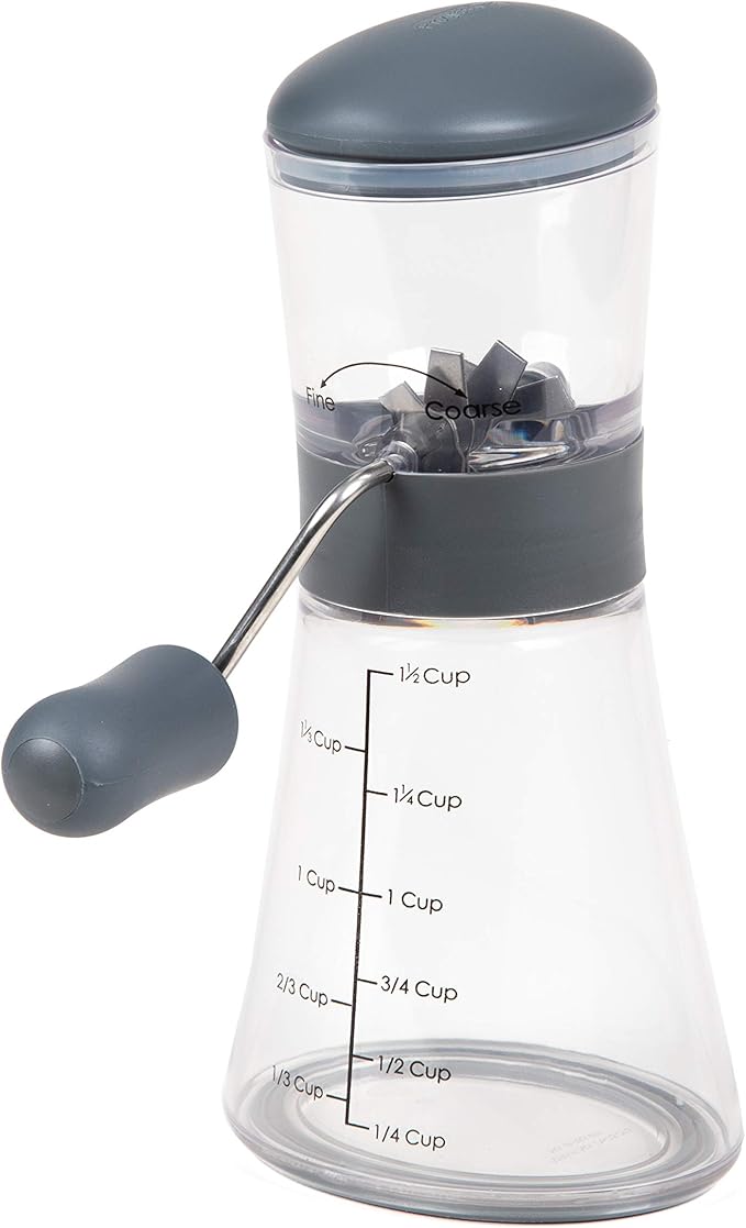 Prepworks by Progressive Nut Chopper with Non-Skid Base, Gray