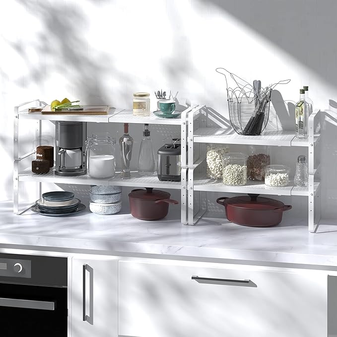 Spice Rack Organizer - 16.5"-27" Expandable Shelf (3 Pack)