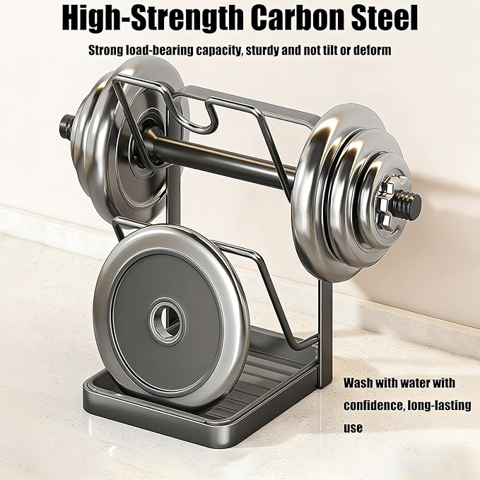 Pot Lid Organizer Rack, Stainless Steel Kitchen Pot Lid Holder & Storage Rack with Drip Tray & Spoon Rest for Countertop Stove Cooking (Gray)