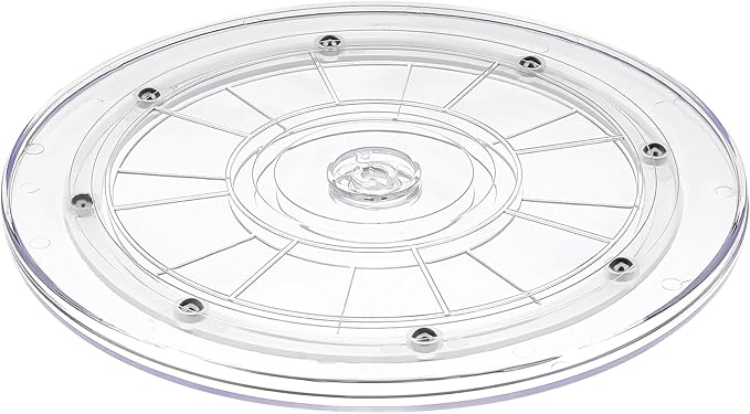 9 inch Acrylic Lazy Susan, Lazy Susan Organizer for Table Top,Rotating Turntable for Cabinet Storage,Countertop, Kitchen