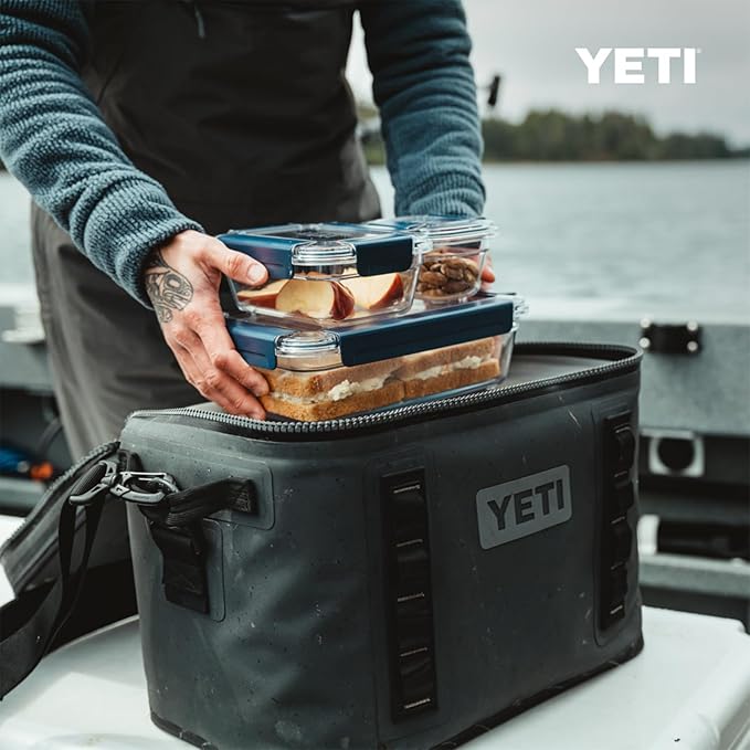 YETI Plastic Food Storage Container, BPA Free, Locking & Airtight Lid, Microwave, Freezer, and Dishwasher Safe, Leak-Proof, Cooler and Thin Ice Compatible