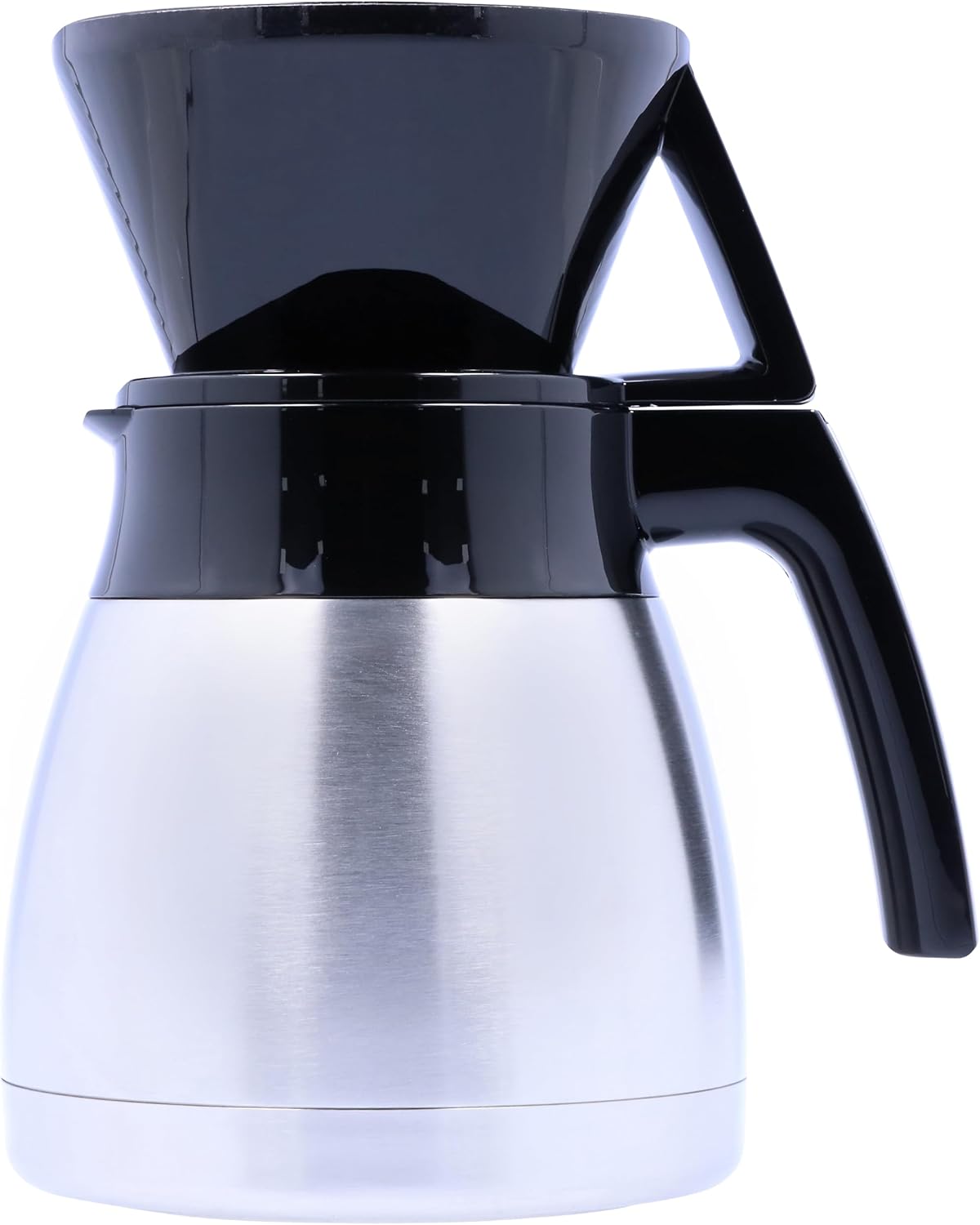 Melitta Pour-Over Coffee Brewer & Stainless Steel Carafe Set with Coffee Filters, 42 Ounce Set