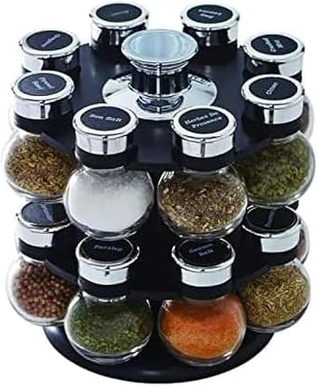 Ellington 16-Jar Revolving Spice Rack Prefilled