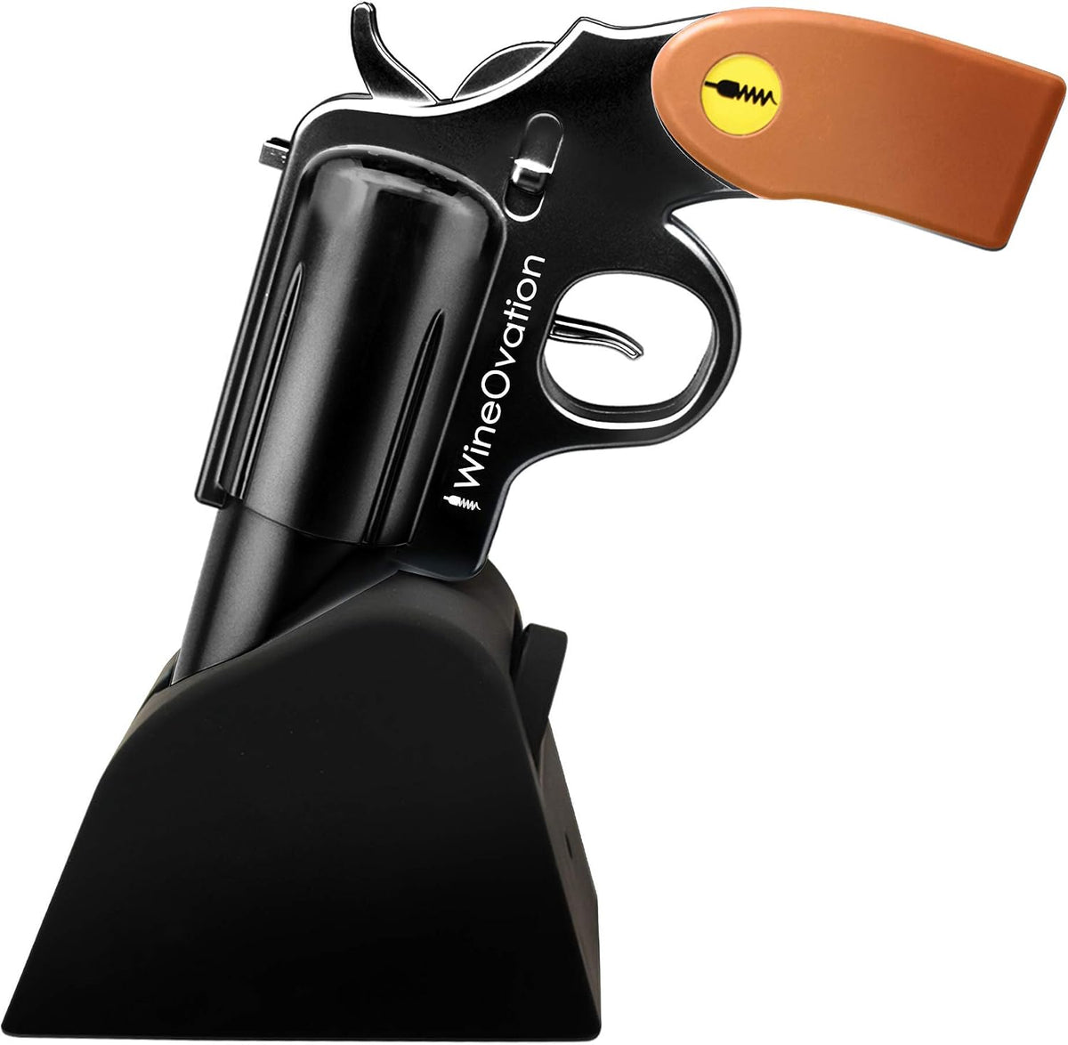 Electric Gun Wine Opener (Black) - Open your Wine Bottle fast and without hassle - Great Gifts for Gun Enthusiasts and Wine Lovers