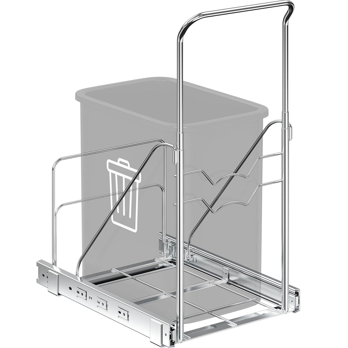 Pull Out Trash Can Shelf (for 7~13 Gal, Can Not Included)