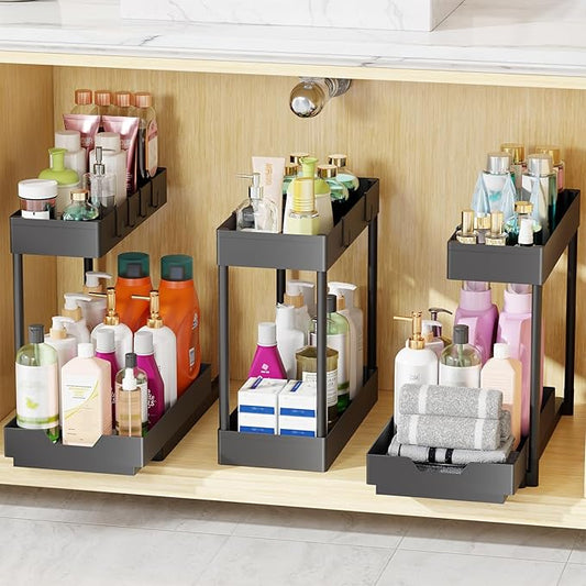Simple Trending Under Sink Organizer 3 Pack
