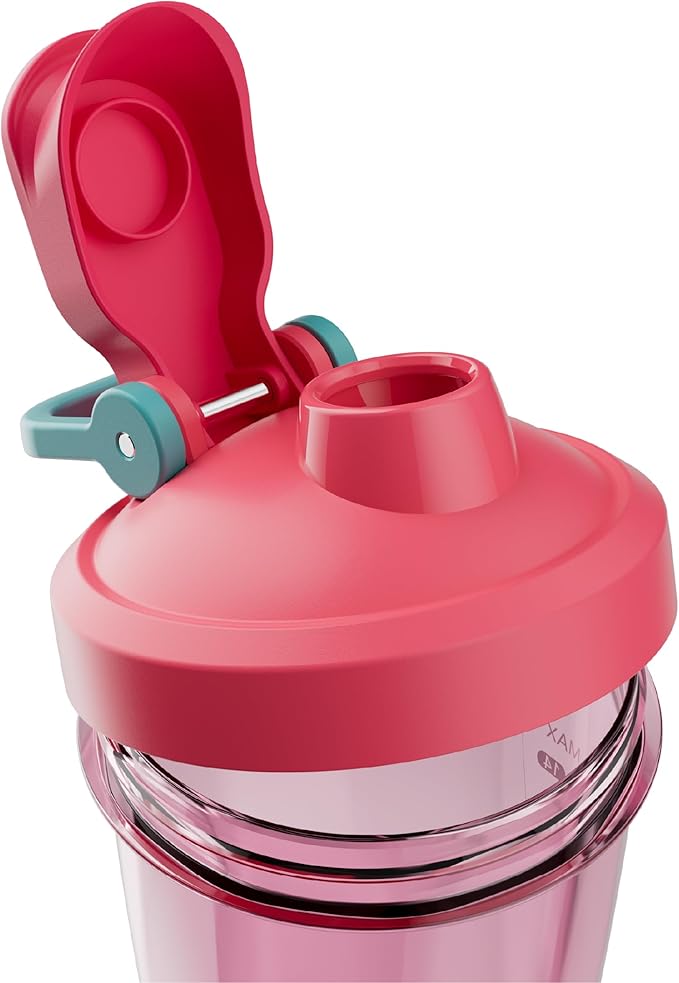 VOLTRX VortexBoost Electric Shaker Bottle, USB C Rechargeable Protein Shake Mixer, Shaker Cups for Protein Shakes and Meal Replacement Shakes, BPA-Free, Made with Tritan, Sunset Orange, 24oz