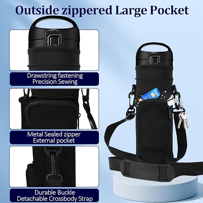 Portable Blender Carrying Case Bag for Magic Bullet Portable Blender (MBPB50100 MBPB50100W MBPB50100FP MBPB50100AK), Storage Sleeve Bag for blender with Shoulder Strap and Pocket (Black)
