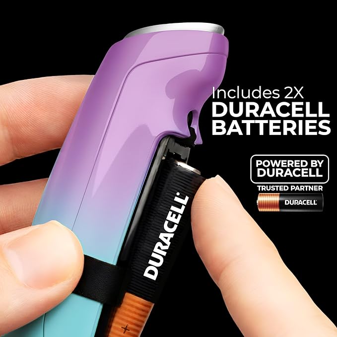 Zulay Kitchen Powerful Milk Frother Wand With Duracell Batteries - Ultra Fast Handheld Drink Mixer - Electric Whisk Foam Maker for Coffee, Lattes, Cappuccino & Matcha - Triple Whisk - Lunar Aurora