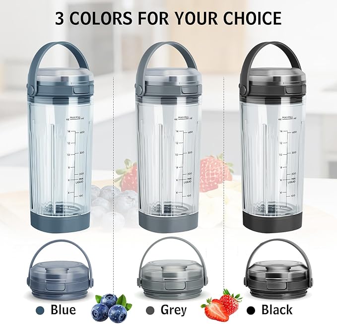 Lid Accessories Compatible with Ninja Blast- Replacement Lid for Ninja Blast Portable Blender 18oz Blending Vessel, Leakproof Sip Seal Spout Lid, Dishwasher Safe & Portable,Black