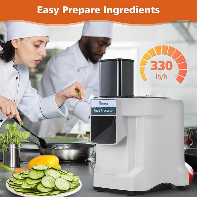 5 in 1 Electric Vegetable Chopper, Commercial Vegetable Dicer Food Processor Veggie Food Cutter Stainless Steel Automatic Shredded for Onion Potato Cabbage Fruit Slicer