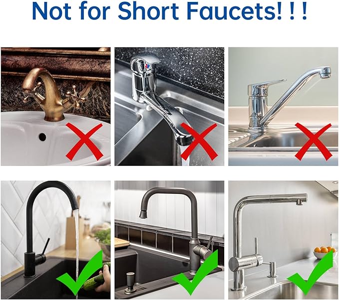 NiHome Heavy Duty Stainless Steel Kitchen Sink Faucet Towel Holder, Kitchen Faucet Rag Holder, Dish Rag Hanger Rack, Space-Saving Compact Dishcloth Organizer, Easy Installation & Rust Resistant
