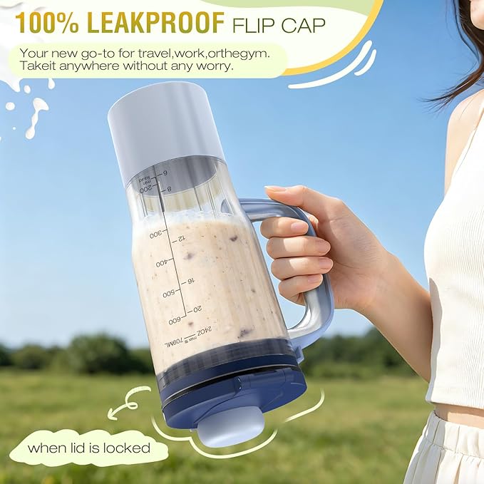 26oz Travel Tumbler Replacement for Ninja BlendBOSS Blender, Personal Smoothie Cup with Leakproof Lid Compatible with Ninja DB351& DB301 Series (Lavender)