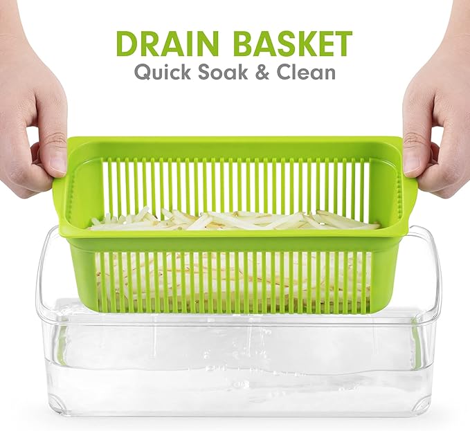 Wimaha Vegetable Chopper Dicer Onion Chopper, Pro Food Chopper Vegetable Cutter Veggie Chopper and Dicers, Vegetable Slicer and Chopper for Kitchen, Mandolin Garlic Chopper with Container
